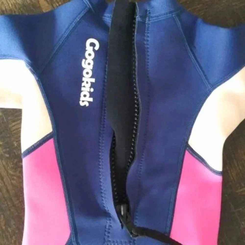 Gogokids Kids Wetsuit Girls Neoprene Swimsuit, Children size S - Picture 3 of 4